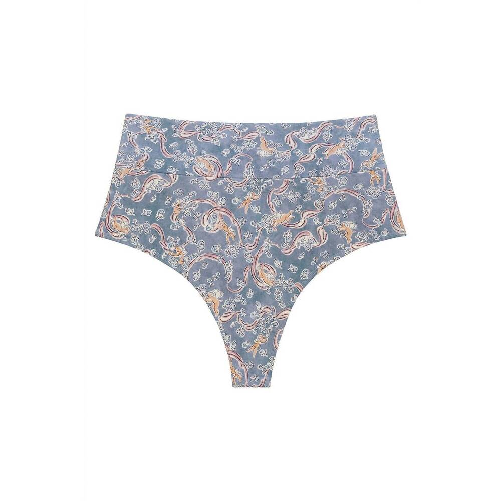 NEW MONTCE women's added coverage high rise bikini bottom in cupid